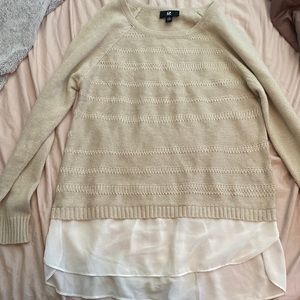 Beige formal top